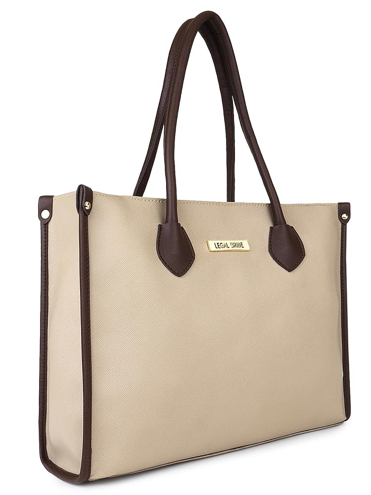 Canvas Tote Bag with leather handles